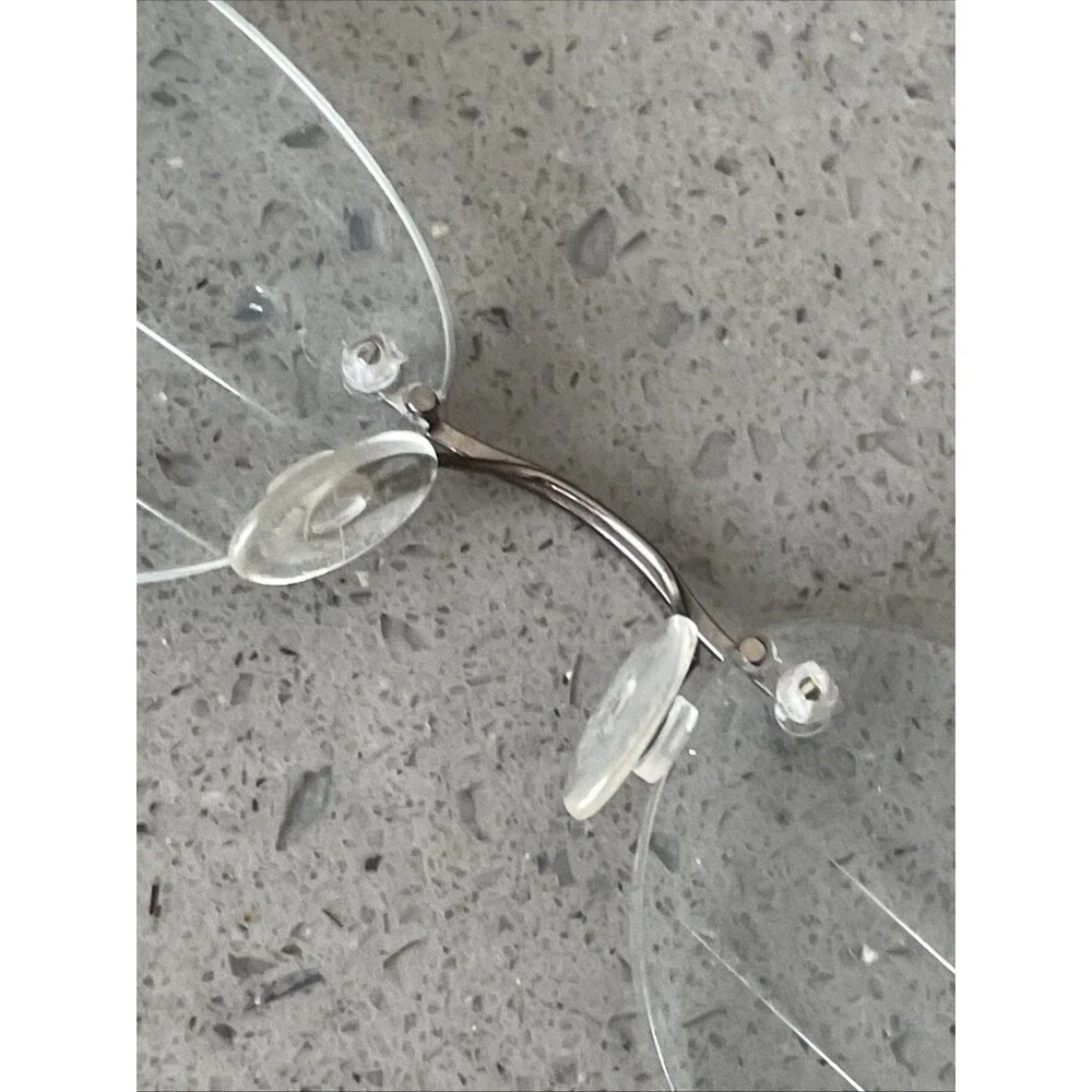 Silver Dollar Optical Eyeglasses Frames ONLY Rimless 135 Flex Hinge BT 2152 Beta